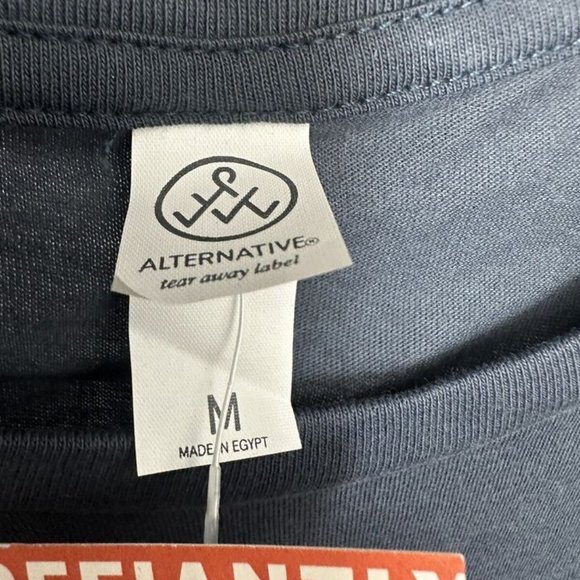 ALTERNATIVE APPAREL INC Mens T shirt medium Navy blue 01170C1 LS GO-TO TEE - Picture 3 of 8